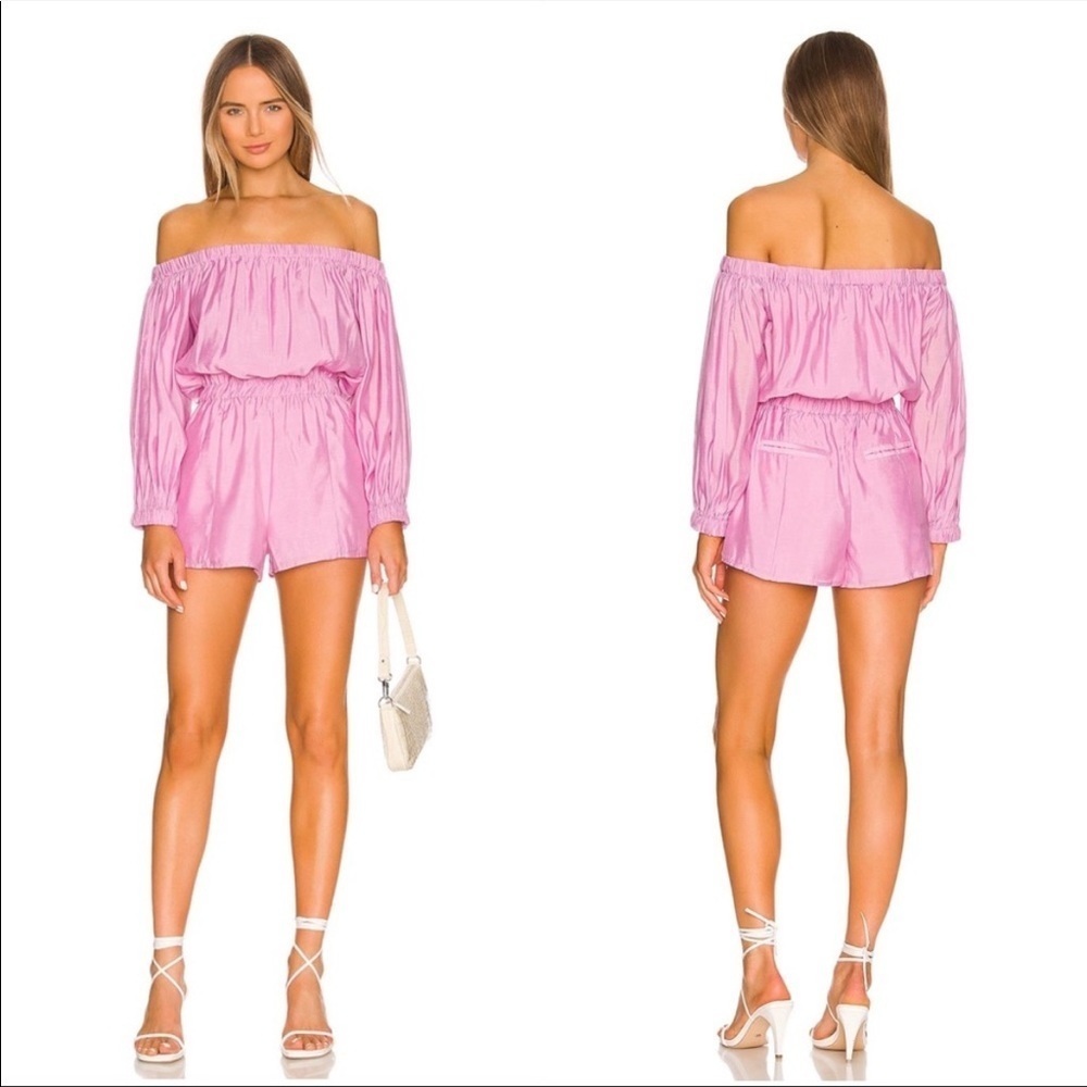 Lovers + Friends Bosworth Romper Lilac Purple NWT
